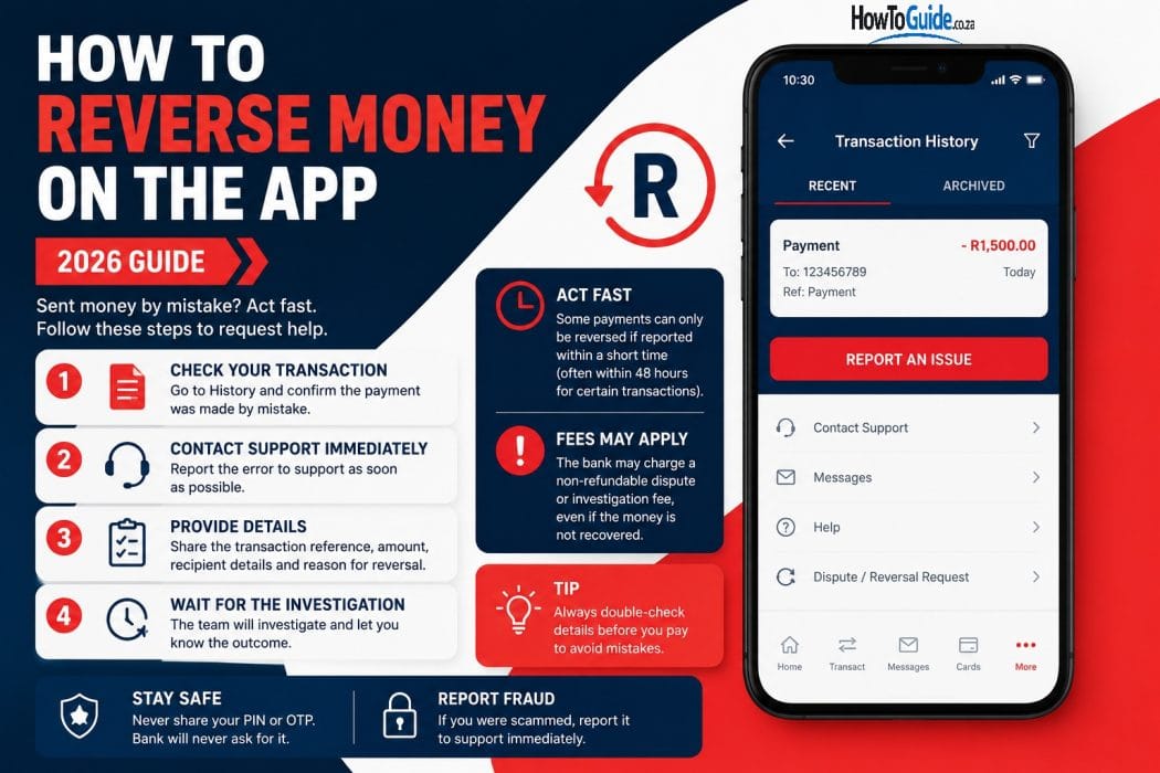 How ro reverse on Capitec
